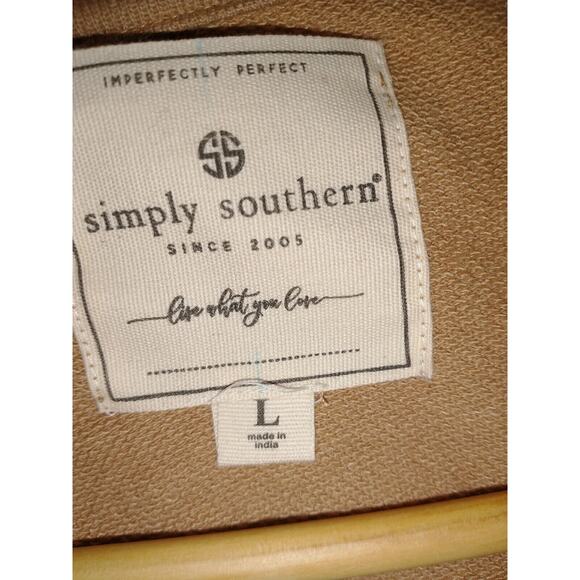 Simply Southern Women's 1/4 Zip Pullover Jacket Large Animal Print Snuggle Comfy - Picture 2 of 14